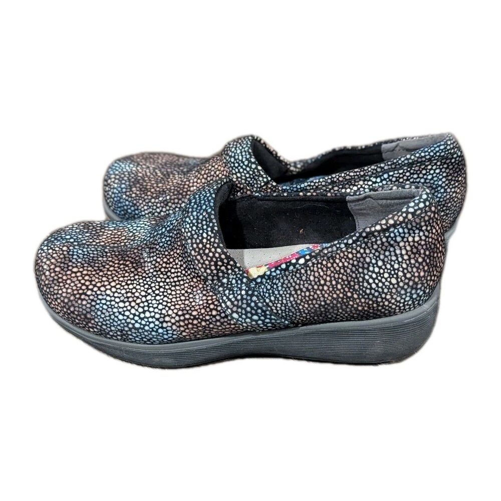 SoftWalk Black‎ Clogs Size 10 Iridescent Grey’s Anatomy Nurse Doctor Healthcare
